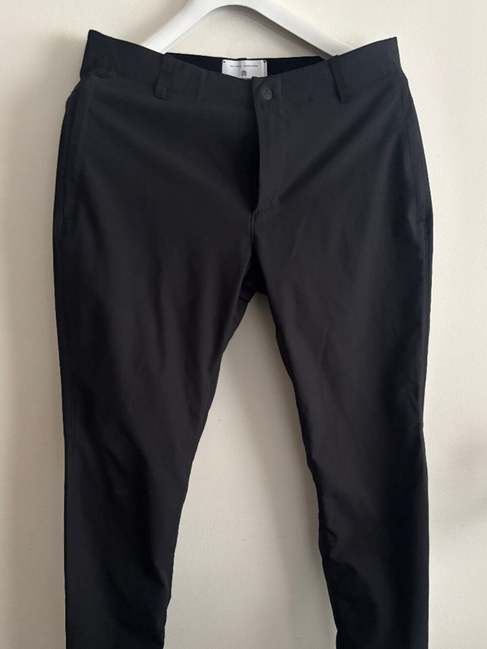 $190 Reigning Champ Black Nylon Coach's Pant - 33